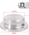2 Pack Built Tanklike Cnc Aluminum Pointer Knobs With Killer Knurled Grip For Stereo Amplifier And Digital Volume Dial showing dimensions.