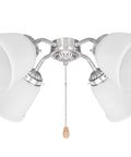Transitional Style Bell Shaped Frosted Replacement Glass Shade with Easy Install for Ceiling Lights, 2-1/8 Inch Fitter