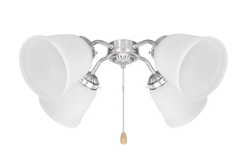 Transitional Style Bell Shaped Frosted Replacement Glass Shade with Easy Install for Ceiling Lights, 2-1/8 Inch Fitter