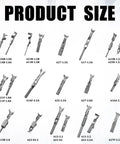 290Pcs Automotive Electrical Wire Terminal Pins Kit With 21 Types Non Insulated Crimp Terminals product size chart