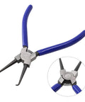 17cm Fuel Line Hose Disconnect Pliers For Tight Engine Bays, Quick Release Of Fuel Filters And Hoses, Durable Clamp Head Grips Tubes Firmly, Easy Disassembly Tool For Auto Repair Jobs, blue steel