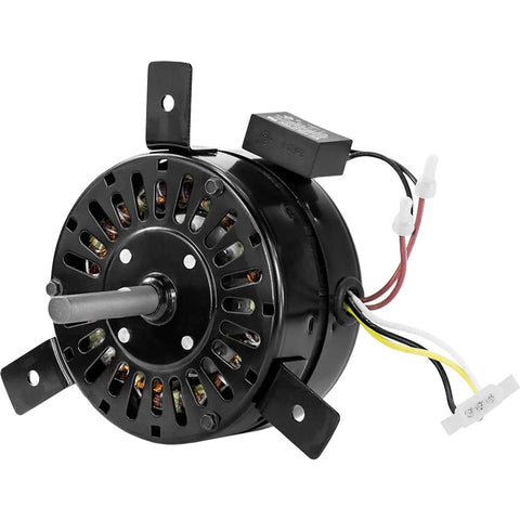 OEM Direct Replacement Fan Motor For Century And Broan HVAC Fans, 9649 Compatible, side view with wires shown