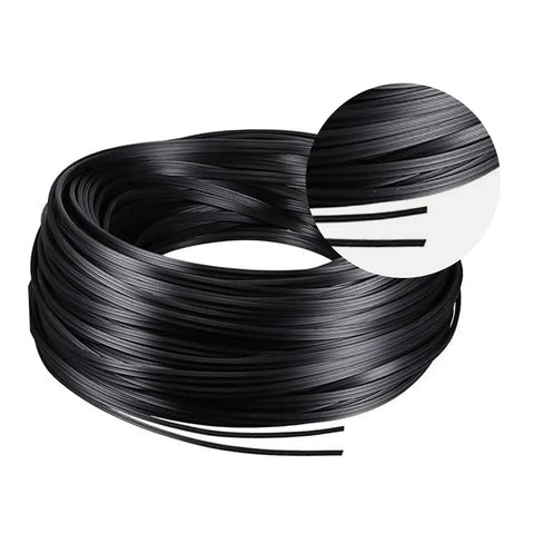 Coiled rubber spline from Window Screen Repair Kit With Rubber Splines And Bearing Roller, Easy Removal Hook, Press Wheel And Screen Retainer Tools