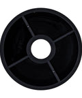 Top view of a black deck roller for Cub Cadet mowers I1050 and I1046 compatible with 50 inch or 54 inch lawn striping kit, four pack model.