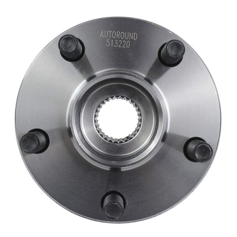 Front Wheel Hub Bearing Assembly Model 513220 For Subaru Outback Legacy 2005 To 2014 5 Lug With ABS, top view.