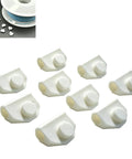 9 white filament clips for 3D printer filament organization with visible spool for Filament Clip And Filament Holder Accessory 9 Pack