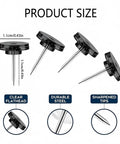 Translucent Smoky Push Pins 100 Pack For Cork Boards Maps And Wall Tapestries With Sharp Steel Points product size diagram