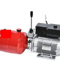 Heavy Duty 24V All Electric Stacker Power Unit And 12V Semi Electric Forklift Hydraulic Pump Station With Metal Build for reliable hydraulic lifting.