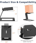 Desk Speaker Stands For Most Small And Medium Bookshelf And Computer Speakers with dimensions and angles shown