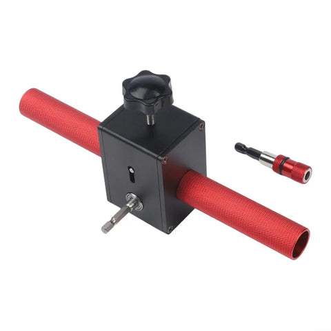 Electric Cable Threading Tool For Wall Wiring, Works With Any Drill, Smooth Drill Attachment That Pulls Wire Quick, aluminum alloy red black design, 3mm to 6mm wire