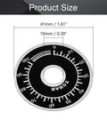 Five Pack Potentiometer Knob Dial Face Plate Kit 0-100 Rheostat Control, 60mm diameter, 10mm mount hole, black aluminum.