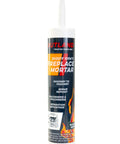 Fireplace Mortar Cartridge For Firebrick Repair, 10.3 Fl Oz, Black, High Heat Cure Formula, interior use, 2000 F rated.