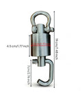 Heavy Duty Stainless Steel Swivel Rotation Joint Goes Like Butter For Dockside Hoists Workshop Rigs And Nautical Gear No Sweat Rust Proof Connector Fits Size Two Tubing, measuring 19 cm tall.