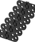 Beefy Heavy Duty Aluminum Alloy Small Door Hinges 6 Pack for Folding Tables and Cabinets, rust resistant and easy close.