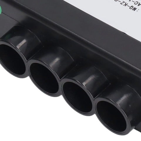 Close-up of Heavy Duty Dual Motor Electric Actuator Controller ports, designed for smart home applications with DC24V compatibility.