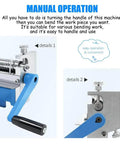 Manual operation details of Heavy Duty 12.6 Inch Slip Roll Bending Machine with Removable Rollers for Metal Plates