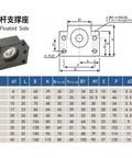 Heavy Duty 1500mm Ball Screw Kit With 20mm Guide 5mm Pitch Pro Grade End Machined BK15 BF15 Single Nut Nut Holder And SFU2005 Coupling diagram