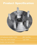 Pair Of Front Wheel Bearing And Hub Assemblies 513324 For Durango And Grand Cherokee 2011 To 2024 2011 To 2022 WK displayed