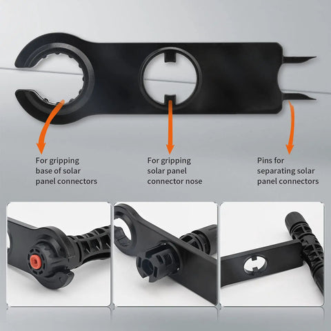 Wrench component of Solar Panel Disconnect Switch Gear Kit 400V 60A IP65 Breaker Box for installing solar connectors.