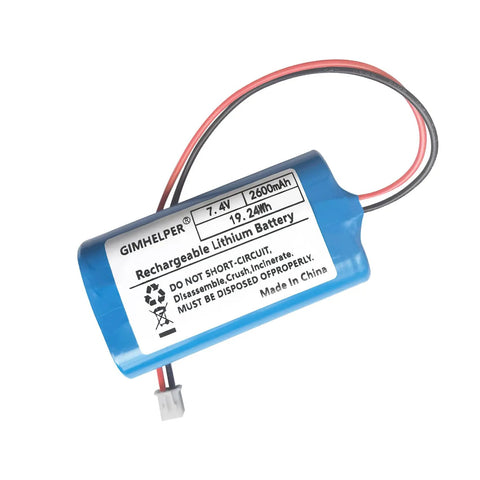 Beefed Up 7.4V 2600mAh Li-ion Rechargeable Battery Pack With JST Connectors 2-Pin XH 2.54mm And PH 2.0mm, blue label view