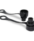 3/8 Inch Hydraulic Male Dust Cap And Female Plug Cover Set Black for high pressure couplers displayed separately