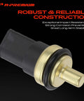 Heavy Duty Engine Coolant Temperature Sensor For Audi And Volkswagen Models Knockout Performer features robust metal and plastic construction.