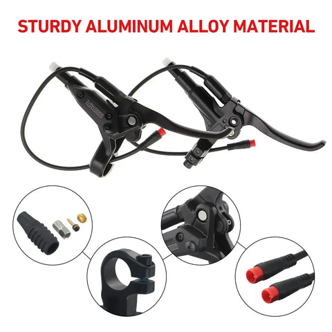 Left And Right Electronic Brake Lever Set For Most Electric Bicycles With Power Off Function GT03 Oil Powered Ebike Handle And Brake Grips
