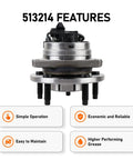 Front Wheel Hub Bearing Assembly With ABS For Chevy Malibu 2004-2012, Cobalt 2005-2010, HHR 2008-2010, Pontiac G6 2005-2010, Saturn Aura