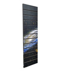 Vertical Slatwall Art Panel 12 By 40 Inches With Mesmerizing Deep Space Stars Graphic, Pre Laminated MDF Slatwall Display Panel For Entertainment Setups, Offices, Garages And AV Gear.