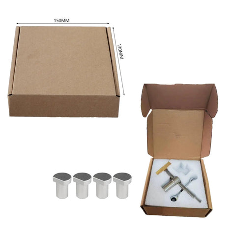 Two Pack Bench Dog Clamps With Four 20mm Bench Dogs For Woodworking Tables, Adjustable Desktop Clips And Fixture Vise Benches, Joinery Carpenter Tool Set For Solid 20mm Hole Benches, boxed set with 150x130mm box and 4 bench dogs