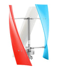 400W 12V Wind Turbine Generator Kit With Helix Blades And Maglev Axis, colorful vertical helix turbine for home use.