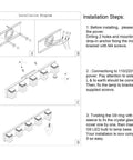Installation steps for Five Light LED Modern Bathroom Vanity Fixture With Crystal Glass And Stainless Steel Over Mirror