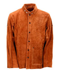 Flame Resistant Heavy Duty Leather Welding Jacket With Split Cowhide For Spark Protection And Heat Shield With Kevlar Thread Construction Pro Grade Gear For Serious Welders Extra Large Size