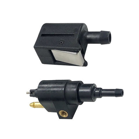 Rugged Outboard Fuel Line Connector Set For Nissan Tohatsu Evinrude Johnson OMC 4HP Through 30HP Includes Male And Female