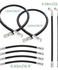 Front Loader Hydraulic Hose Kit For Kubota LA350A LA401 LA402 LA402-1 With Boom And Bucket Cylinder Hoses, 8-piece set
