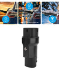 Heavy Duty EV Charging Adapter For Type 2 Connectors, compact black converter with IP54 rating, showcasing versatility in usage.