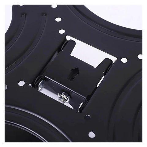 Close-up of the locking mechanism on the Universal Retractable Wall Bracket For 17 To 32 Inch Led Monitors And Televisions.