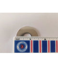 Stainless steel fender washer, 1/2 in ID x 1-1/2 in OD, on white background