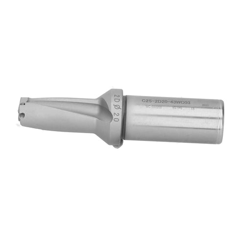 Pro Grade Chamfering Drill Tool For CNC Machines With Carbide Tip And U Shank Drilling Bar, side view of metalworking tool