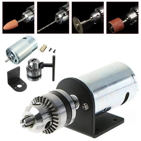 DIY Drill Accessory Kit For Lathe And Milling Machines With 12V 36V DC 555 Motor Mounting Bracket and Hand Drill Chuck