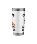 Office Vibe Insulated Tumbler For Cooking Fans with white finish and funny kitchen design, stainless steel with leak proof lid