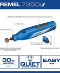 Silent Cordless Pet Nail Grinder With Diamond Rotary Bit For Dogs And Cats Quiet At Home Grooming Kit shown with on/off switch and USB charging.