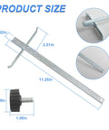 Rock Solid Circular Saw Rip Fence Guide dimensions showing 11.25in length, metal construction for precise cuts.