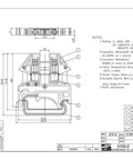 Technical diagram of Plug And Play DIN Rail Terminal Block Kit With Aluminum Rail, 20 Pole Connectors, 20A 600V Rating.