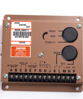 Close-up of the brown Speed Control Unit ESD5111 part of Actuator ADC225 12V With Governor ESD5111 And Magnetic Pickup MSP675 for Gen Set.