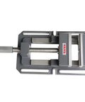 8-Inch Heavy-Duty Drill Press Vise With Replaceable Prismatic Jaws And 45-Degree Grooves For Plates And Square Tubes For Precision Metalworking In Cast Iron Milling Machine Vice Low-Profile Design TSL-200 showcased with visible handle and grooves.
