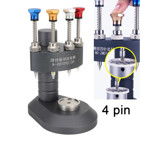 High-Precision Watch Hand Setting Tool With Needle Loader And Clete Repair Kit, Four Pin Pressers for watchmakers.