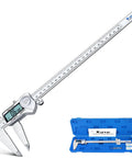 12 Inch Digital Caliper With Stainless Steel Body And IP54 Splash Proof Protection, Large LCD Display with measuring case
