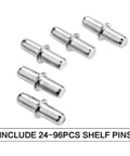 500 Piece Heavy Duty Shelf Support Pins Set For Cabinets And Wardrobes Silver Tone 5mm By 19mm Nickel Plated Iron