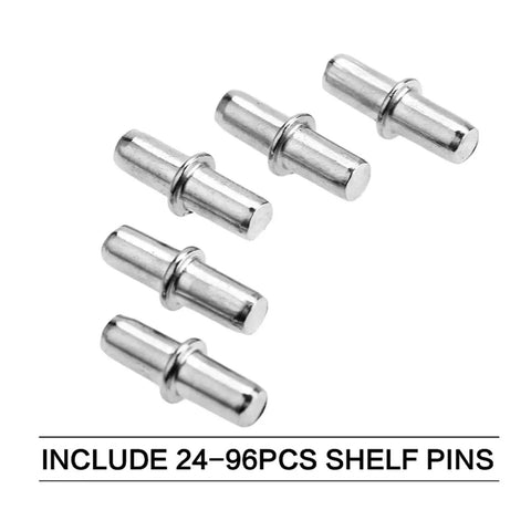 500 Piece Heavy Duty Shelf Support Pins Set For Cabinets And Wardrobes Silver Tone 5mm By 19mm Nickel Plated Iron